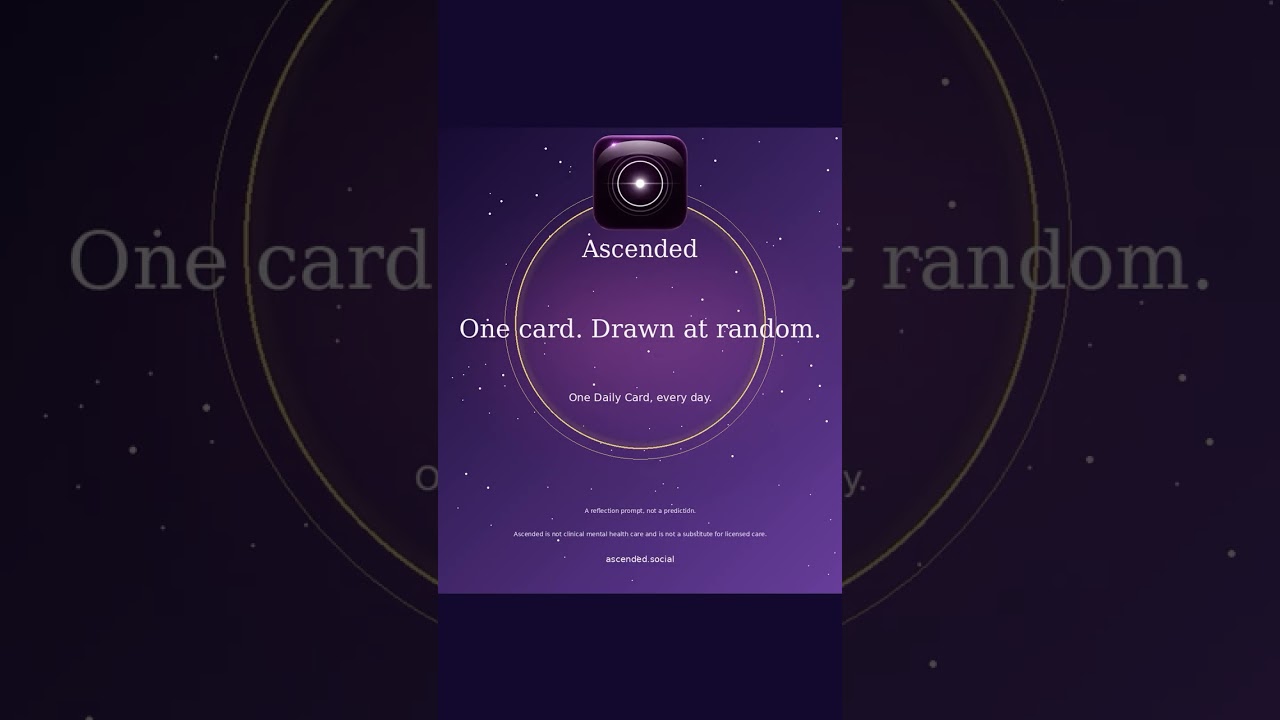 The Oracle: one random card a day #Shorts