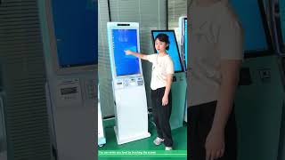 32 inch curved ordering information kiosk can be factory customized #informationkiosk