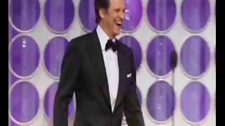 Colin FIRTH & Ricky GERVAIS at the Golden Globe Awards 2012 - Hilarious!