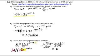 Modeling Part 2 Exponential Growth