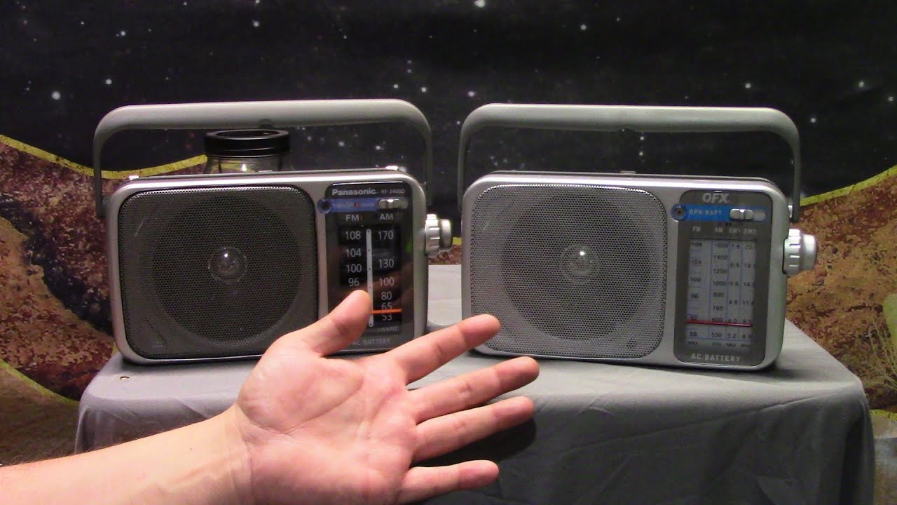 Panasonic RF-2400D comparison and review - YouTube