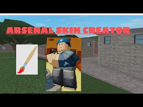 Making A Random Skin On Arsenal Skin Creator - roblox skin creator