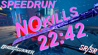 Ghostrunner NO KILLS In 22 Minutes (Ghostrunner Speedrun Movement Mod 22:42)