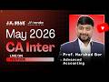 CA Inter May 2026 Marathon | Advanced Accounting | Full Syllabus Revision in One Shot | Day 1