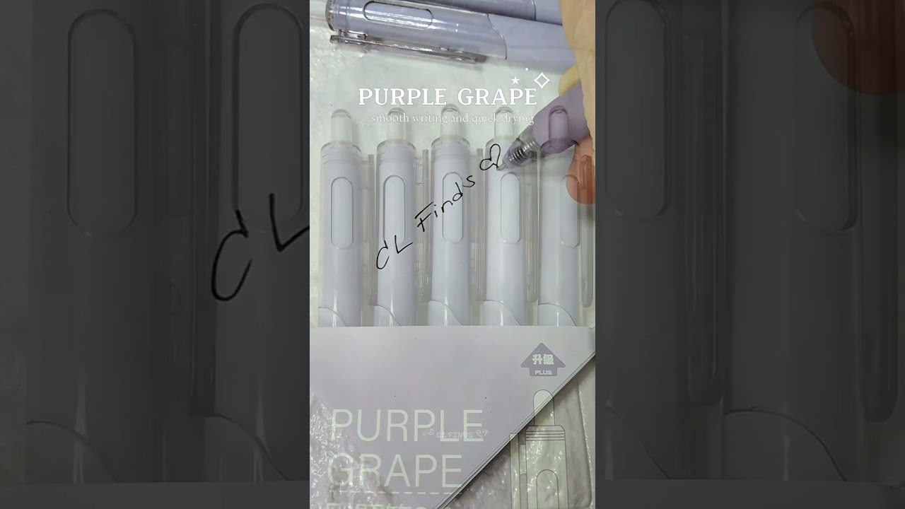 Purple gel pen 