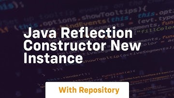 java reflection constructor new instance