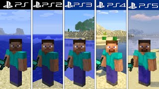 Minecraft PS1 PS2 PS3 PS4 PS5 Comparison