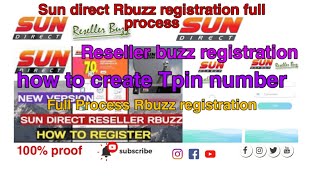 SUN DIRECT | Reseller Buzz | How to use | Tpin | SUN direct Rbuzz Registration full process 100% screenshot 4