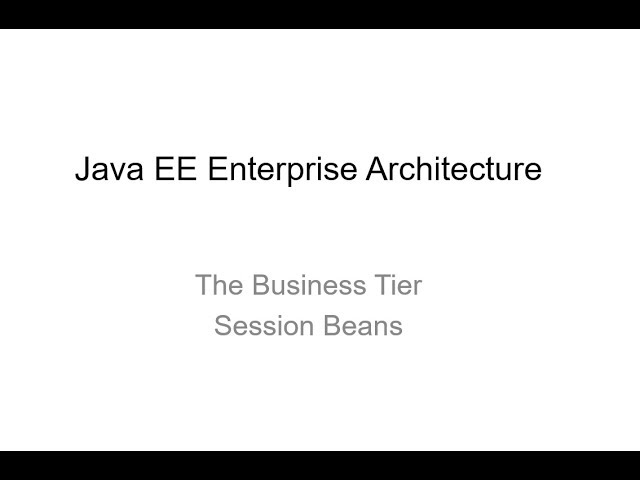 LB03 Java EE Session beans and transactions