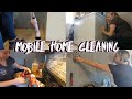 Messy single wide mobile home clean with me  lowes shopping trip  vlog