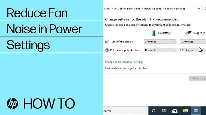 Adjust Windows Power Settings to Reduce Fan Noise | HP Computers | @HPSupport
