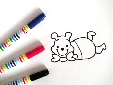 くまのプーさんの描き方 ディズニーキャラクター How To Draw Winnie