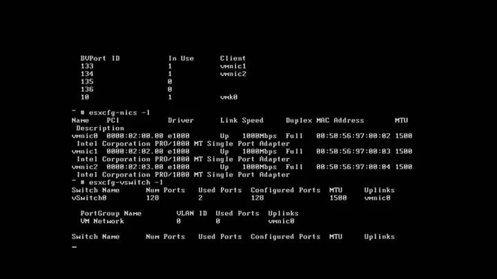 Restoring Connectivity in VMware ESXi