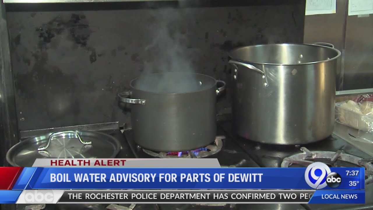 Boil water advisory Town of DeWitt YouTube