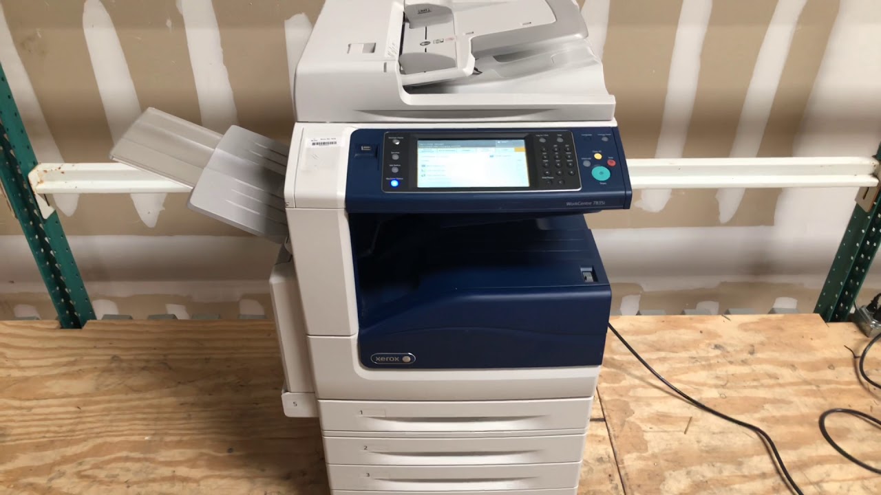 Xerox workcentre 7835i - YouTube