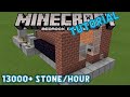 Stone generator for Minecraft Bedrock edition! Does smoothstone, cobble, and stone 13,000+ per hour!