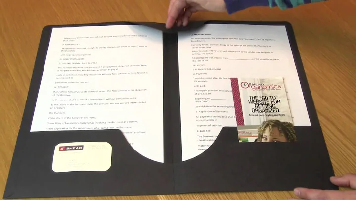 Smead Lock-it Two Pocket Legal Presentation Folder