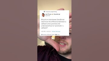 Do you need to know Promise vs Callback?