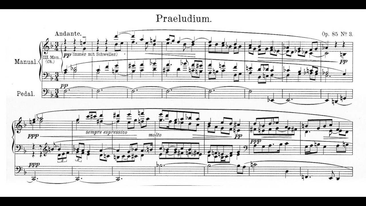 Reger: Praeludium und Fuge F-Dur op. 85 Nr. 3