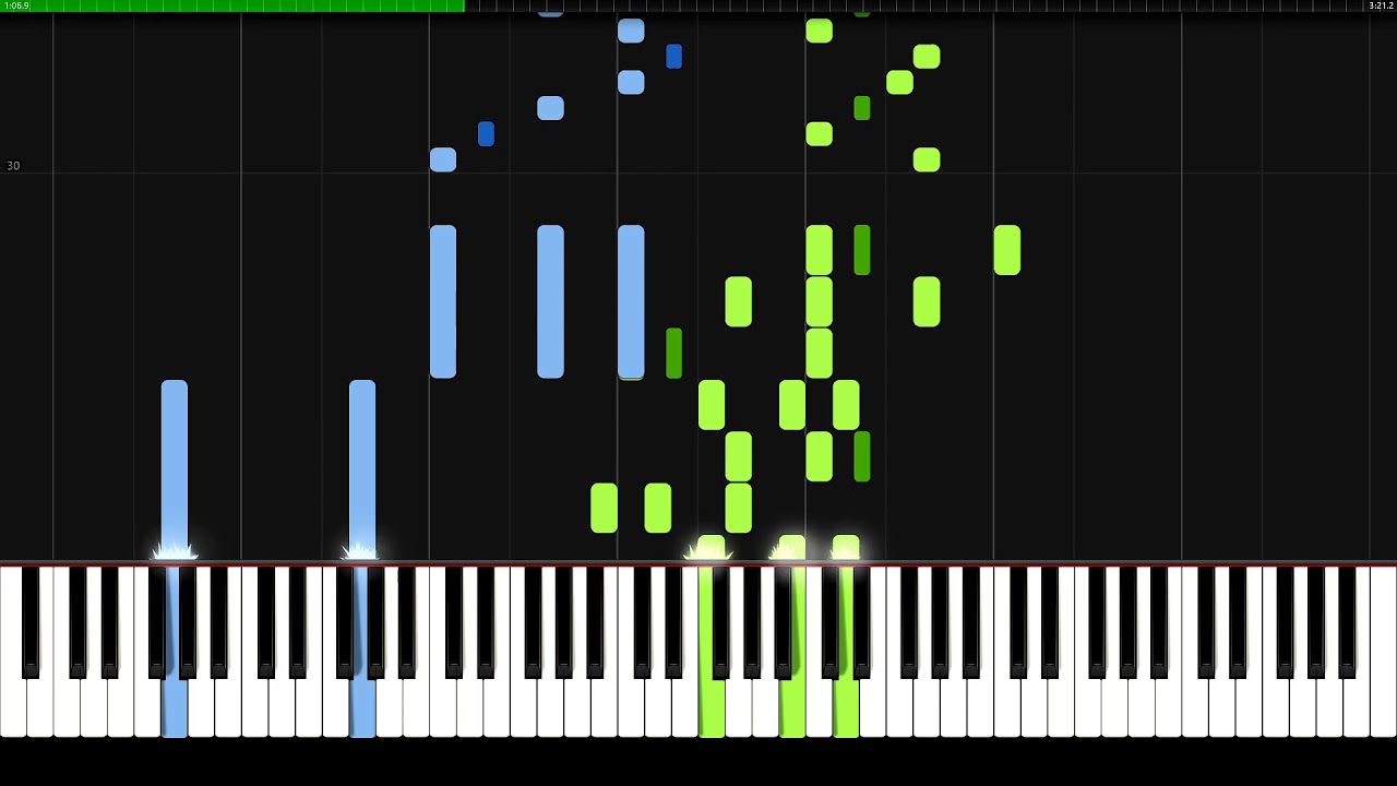 Croatian Rhapsody (Easy Version) - Maksim Mrvica | Piano Tutorial | Synthesia | How to play