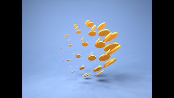 Golden Coins Satisfying Animation Loop | Blender Geometry Nodes