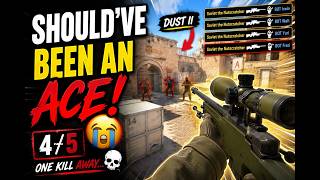 THIS Should've Been An ACE... 😭 | Insane Triple AWP on Dust II