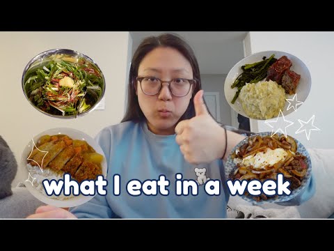 what I eat in a week 🍽 simple korean and japanese meals