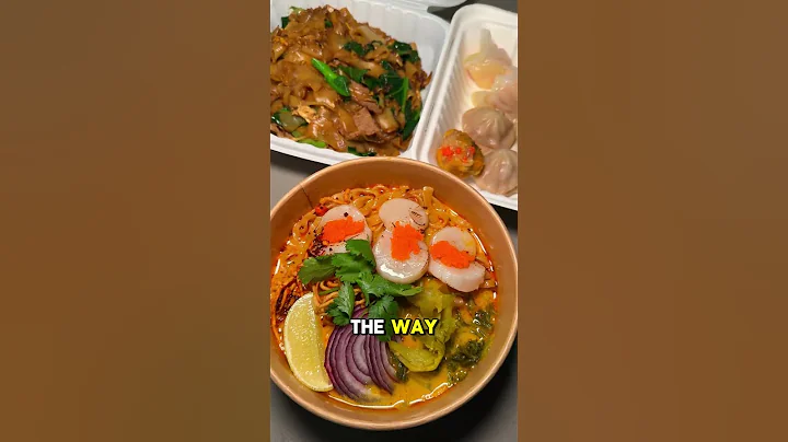 🥟 Everything I ate at the LARGEST Thai night market in LA 🥢 #shorts