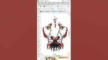 Making Tiger Vector Design in Coreldraw 2024 | Character Design in Coreldraw #shorts