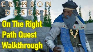 Crimson Desert On The Right Path Walkthrough, Meet Dean of Scholastone Institute Guide