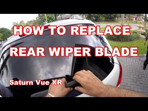 HOW TO REPLACE REAR WIPER BLADE 2008 SATURN VUE XR and Chevy Captiva is the same