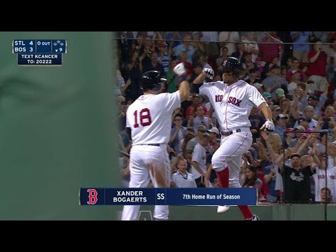 STL@BOS: Bogaerts cranks a solo homer to left field