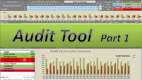 Audit - Audits with Punch - Excel 2010 Tutorial Part 1