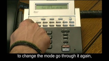 Changing Operation Modes with Samsung Telephone System