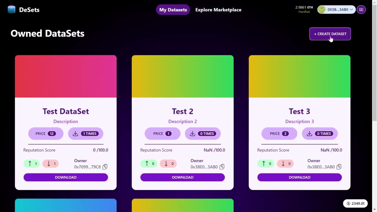 DeSets Protocol | Filecoin and LightHouse SDK | ETH INDIA 2023