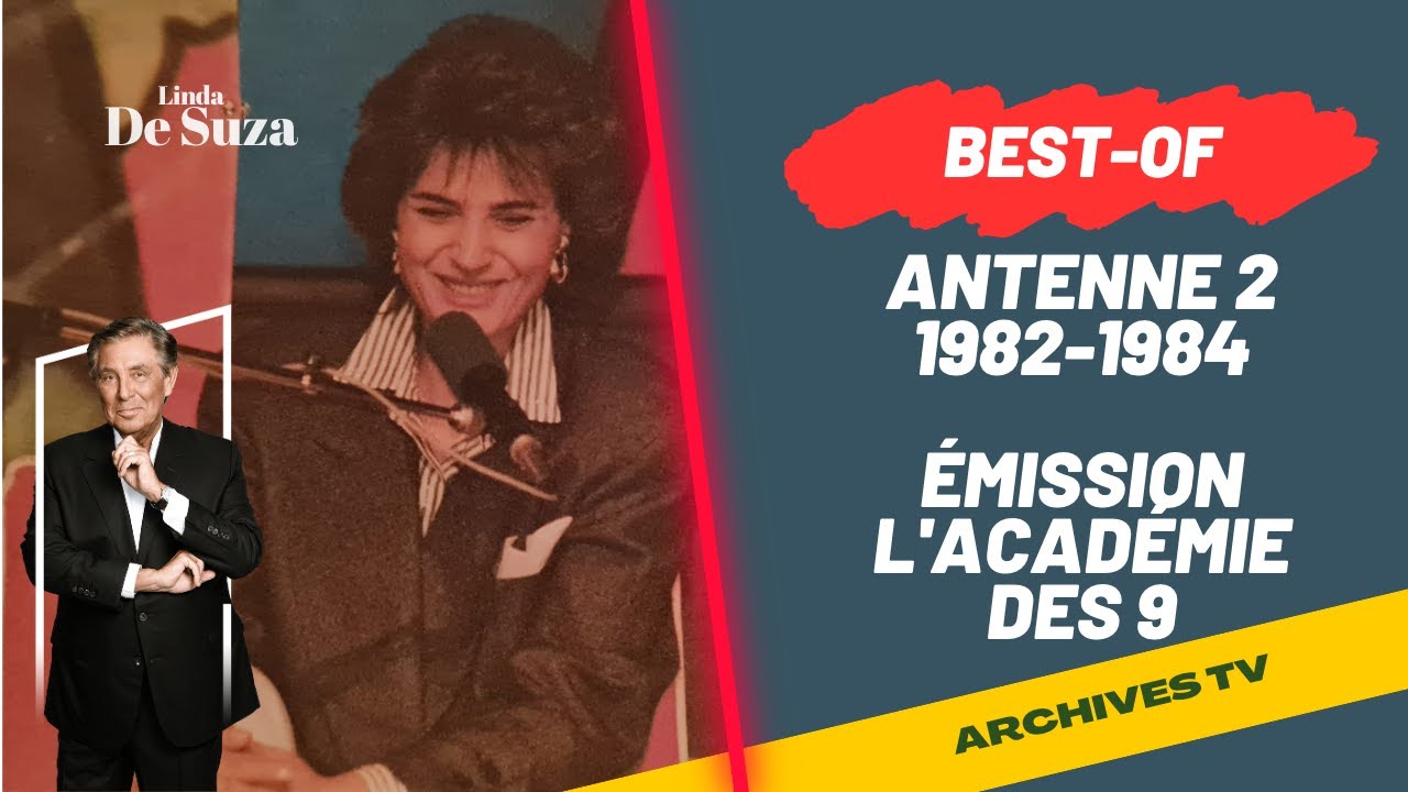 Linda de Suza répondait aux questions de Jean-Pierre Foucault, Émission l'académie des 9, Antenne 2,
