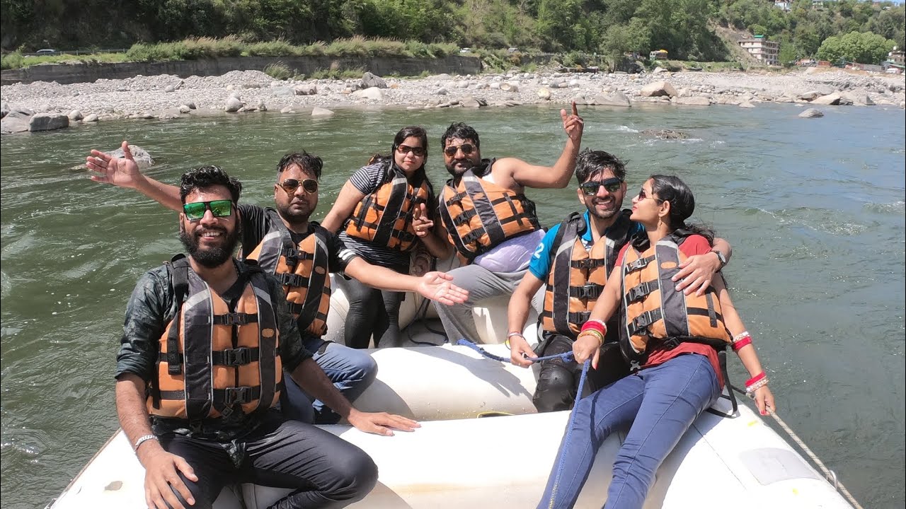 Paani me masti || Kasol Manali Rafting Part 2|| Enjoyment || Couple 💕 # ...