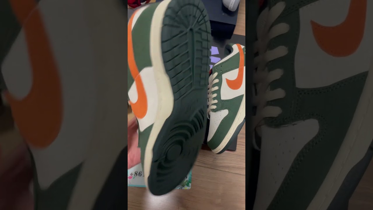 Authentic Nike Dunk SB Low Pro Eire Green Orange (mksole.in)