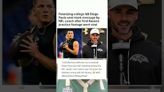 Polarizing college QB Diego Pavia sent stark message by NFL coach #sports #news