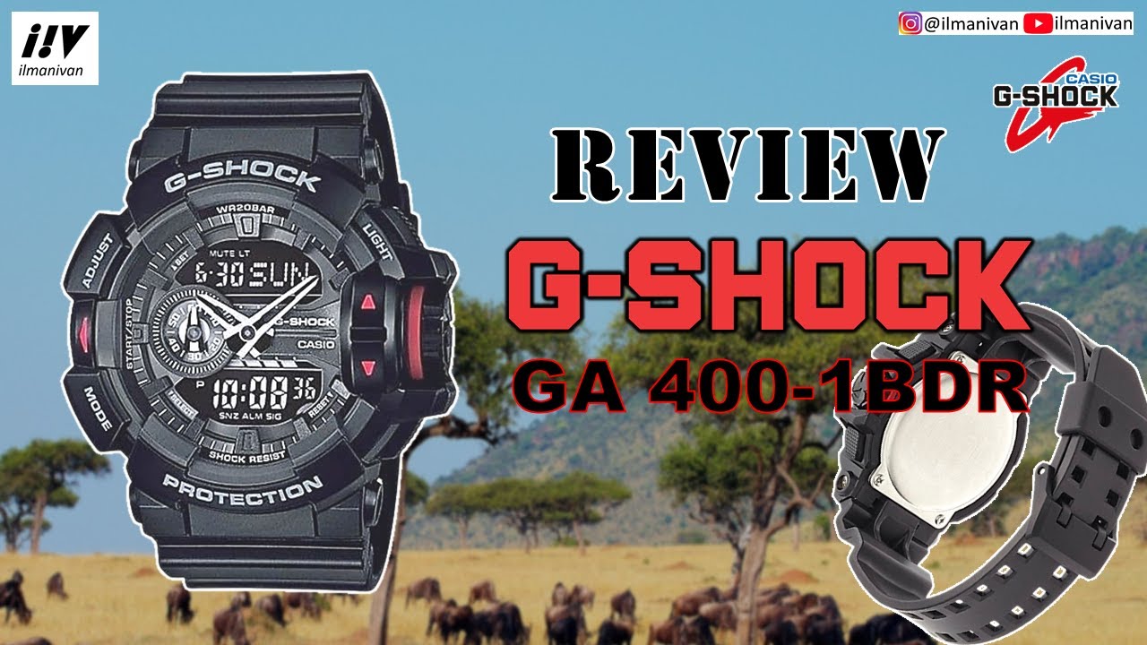 G-SHOCK GA-400-1BDR Review & Setting - YouTube