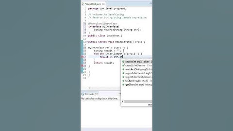 Reverse a String Using Lambda in Java 💡🔥 | Java 8 Trick #shorts