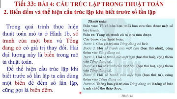 Tin học 6 Cánh Diều Chủ đề F Bài 4 Cấu trúc lập trong thuật toán Lâm Hiếu Vlog