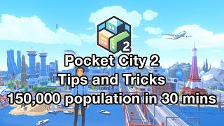 Pocket City 2 - Tips and Tricks - 150,000 population in 30 mins screenshot 4