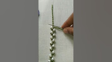 Unique embroidery design 🪡🪶 #embroidery #handembroidery #trending #stitch #shorts #youtubeshorts