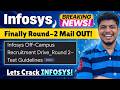 Infosys Round-2 Off-Campus Mail Update | Infosys Round-2 Prep &amp; Strategy | Infosys SP DSE Hiring