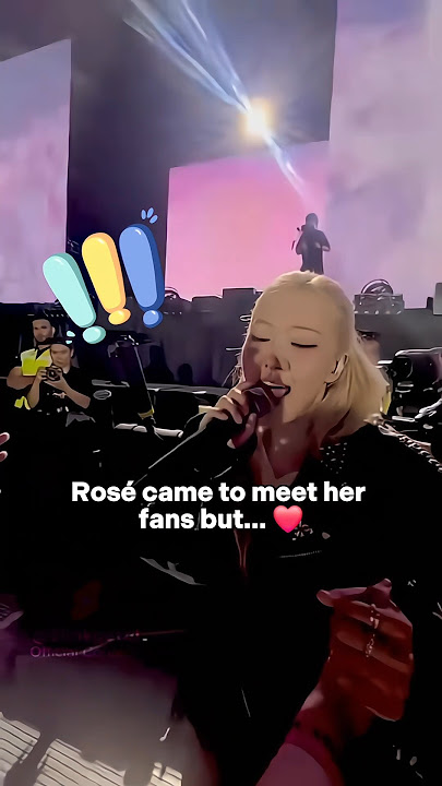 She must be regretting 🥲😭 #blackpink #rosé #shorts