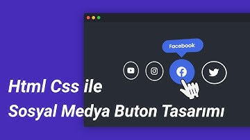 Html Css ile Sosyal Medya Buton Tasarımı