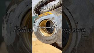 Jcb boom dipper main pin bushing with sleeve| line boring to jcb dipper boom | line boring machine