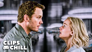 Chris Pratt Wakes Up Jennifer Lawrence | Passengers