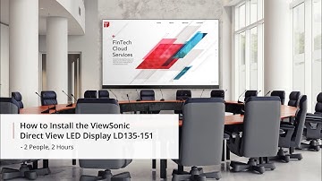 ViewSonic All-in-One Direct View LED Display | Detailed Wall Mounting Installation